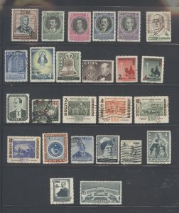 Cuba #552-576  Single (Complete Set)