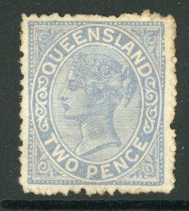 Queensland 1895 2p  BlueSG 212 Mint D408 ⭐⭐⭐⭐⭐⭐