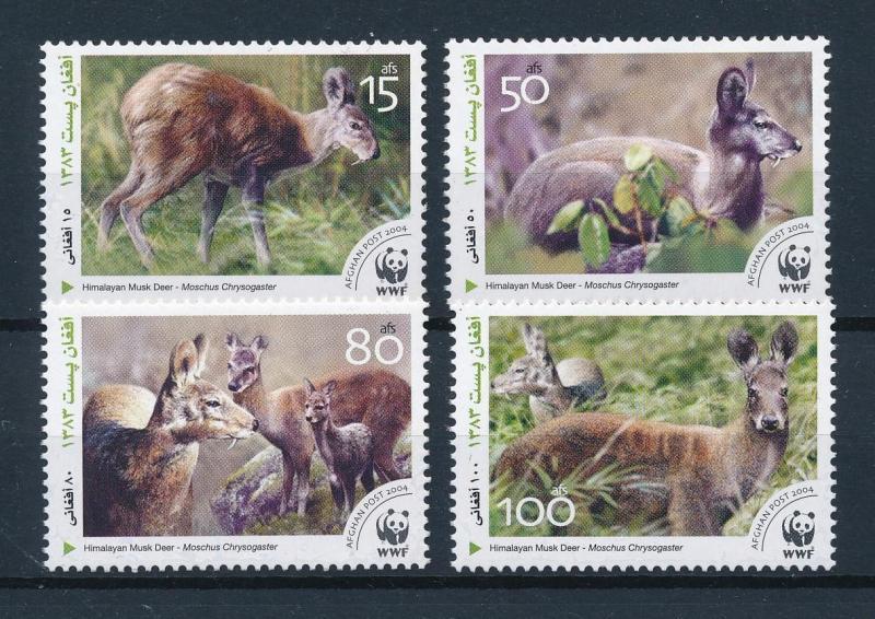 [54005] Afghanistan 2004 Wild animals Mammals WWF Himalaya Deer MNH