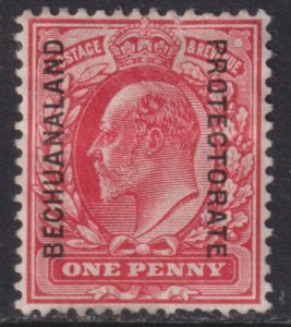 1905 British Bechuanaland Protectorate KEVII 1 penny issue MHH Sc# 77 CV $12.00