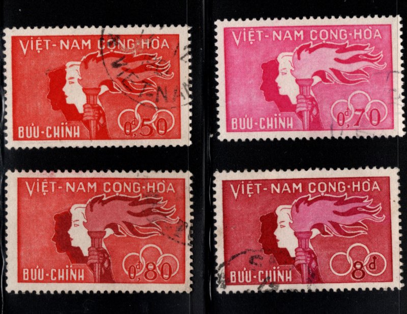 South Vietnam Scott 162-165 Used Youth Day set