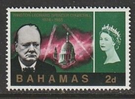 1966 Bahamas - Sc 225 - MNH VF - 1 single - Churchill Memorial