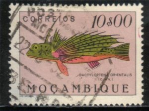 MOZAMBIQUE 10$00 FISH STAMP (1951) Used