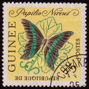 Guinea SG#396 Used - 1963 75f.  - Butterflies, Insects