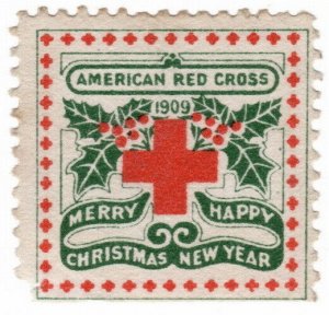 (I.B) US Cinderella : American Red Cross Christmas Seal (1909)