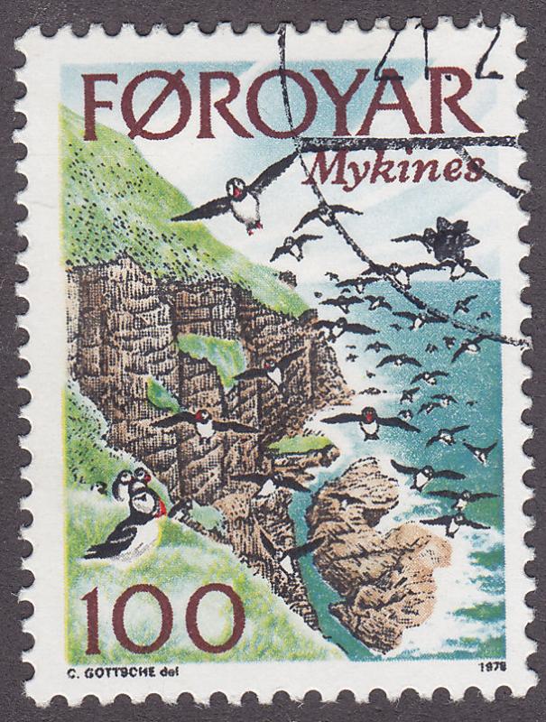 Faroe Islands 31 Hinged 1978 North Coast, Puffins