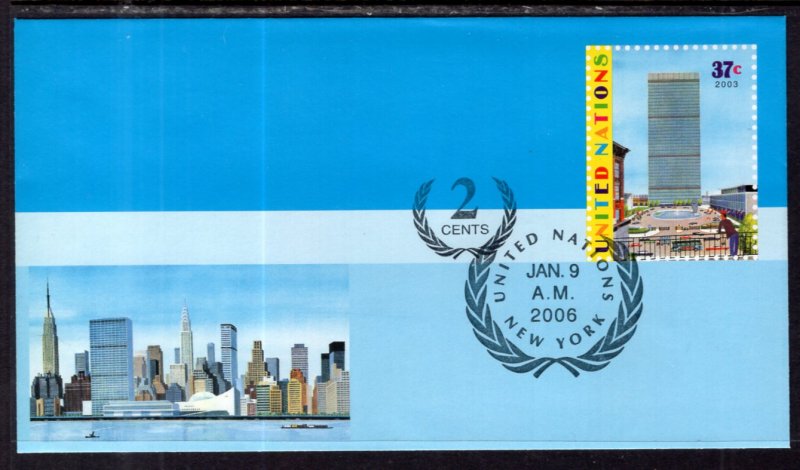 UN New York U20 Postal Stationary U/A FDC