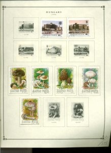 Collection, Hungary Part J Scott Album Page, 1913/1986, Cat $97, Mint & Used