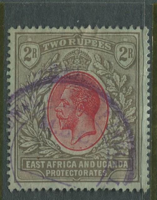East Africa Uganda - Scott 50 - KGV Definitive - 1912 - VFU - Single 2r Stamp
