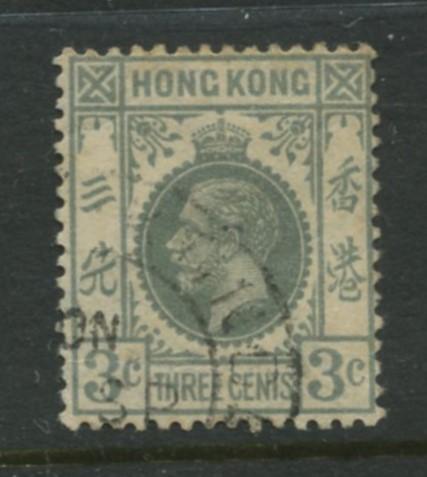 Hong Kong - Scott 132 - KGV Definitive  -1931 - FU - Single 3c Stamp