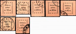 Lithuania #20-26, Complete Set(7), 1919, Used