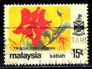 Malaysia Sabah 36- used - Flower