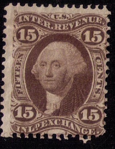 US Sc R40 Uunsed,MH  15c Inland Exchange Fine