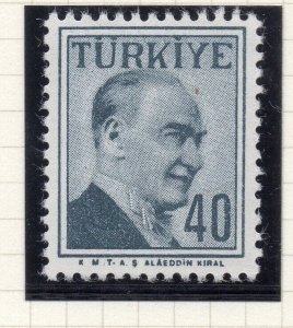 Turkey 1957-58 Early Issue Fine Mint Hinged 40p. NW-17666