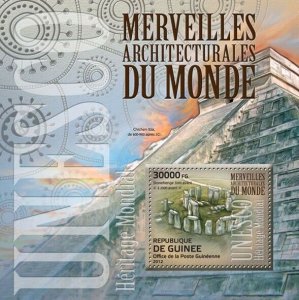 Guinea 2012 - Architectural wonders of the world. Mi 9279/Bl.2108