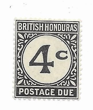 British Honduras #J3 MH - Stamp - CAT VALUE $2.50