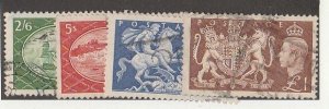 GREAT BRITAIN #286-9 USED COMPLETE