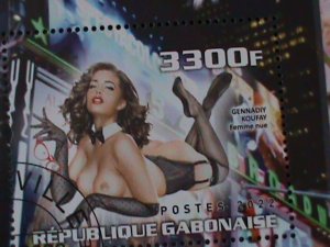 ​GABON-2022- FAMOUS NUDE ARTS PAINTINGS-S/S-CTO-VF-EST.$12- HARD TO FIND