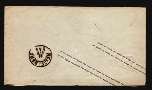 Wurttemberg 1860s Stationery Cover  - Z17142