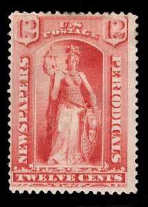 MOMEN: US STAMPS #PR63 RED NEWSPAPER MINT OG H $500 LOT #80774*