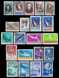 Russia Scott 2165 -- 2235 (1957-58) CTO VF Complete Sets C