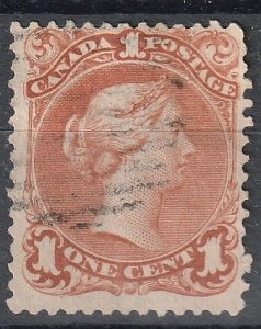 Canada Large Queen #22b Thin Paper Variety, Used  (~1993)