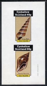 Eynhallow 1982 Shells (Screw Shell) imperf set of 2 value...