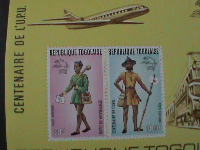 ​TOGO-PROMOTE-CENTENARY OF UPU- MNH- IMPERF-S/S-VF-EST.$10- HARD TO FIND