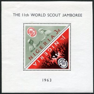 NIGERIA SC#146a 11TH World Scout Jamboree SOUVENIR SHEET (1963) MNH