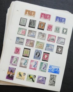 EDW1949SELL : BRITISH COMMONWEALTH Letters G to Z. Mint & Used on pages.