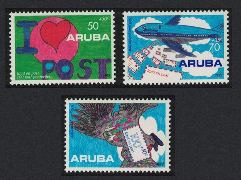 Aruba Postal Service Children's Drawings 3v 1992 MNH SG#117-119