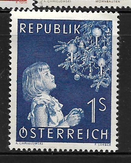 AUSTRIA, 597, MINT HINGED, CHRISTMAS