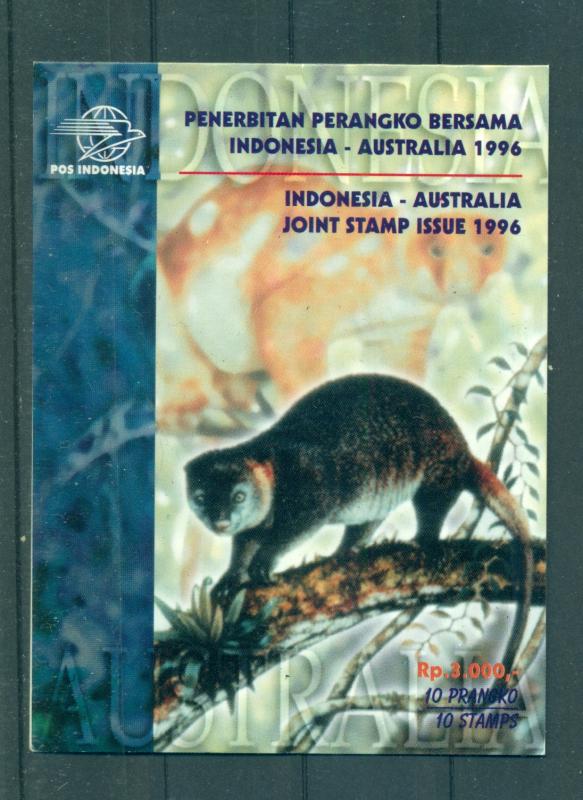 Indonesia - Sc# 1641b Booklet. 1996 Monkeys. $15.00.