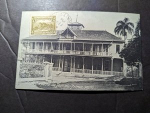 1914 Republic of Haiti RPPC Souvenir Postcard Cover Port Au Prince Archbishopric