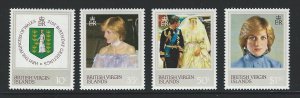 BRITISH VIRGIN ISLANDS  mnh sc 430-433