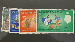 Stamps Dominica Scott #202-5 nh