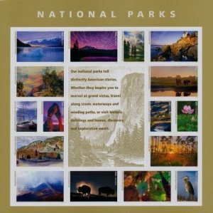 2016 47c Forever National Parks Centennial, Acadia Scott 5080 Mint Sheet of 16