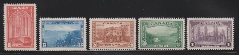 Canada Scott # 241 - 245 Set XF-OG never hinged scv $ 231 ! see pic !