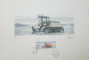 L) 2017 FRENCH SOUTHERN AND ANTARCTIC LANDS, TRACTORS, CAT, CHALLENGER 8, XF