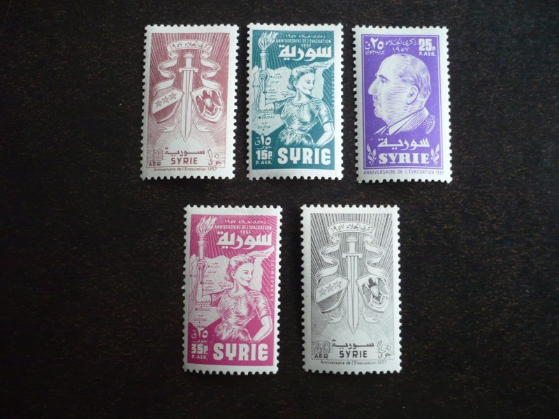 Stamps - Syria - Scott# C230-C234 - Mint Hinged Set of 5 Stamps