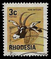 Rhodesia #330 Used; 3c Roan Antelope (1974)