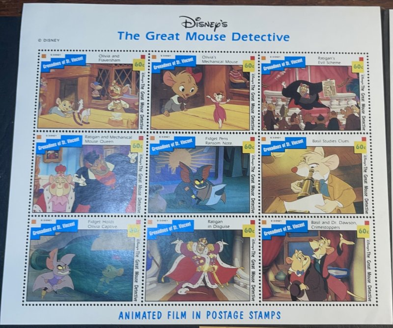 ST.VINCENT/GRENADINES # 986-988-MINT NH--COMPLETE SET OF SHEETS OF 9--1992