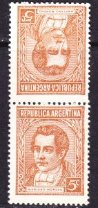 Argentina Scott 427  wtmk 90  litho tête beche pair  F+  mint OG HR. FREE...