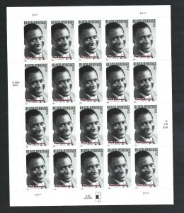 3834  Black Heritage & History  in USA Full Sheet MNH