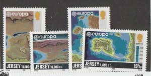GREAT BRITAIN-JERSEY #285-8 MINT NEVER HINGED COMPLETE