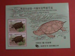 KOREA STAMP: 1996-SC# 1865 PROTECTION OF WILD ANIMALS-MINT NOT HING SHEET