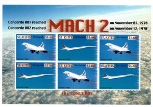 Saint Kitts 2007 - Mach 2 - Sheet of 6 Stamps - Scott #698  -  MNH