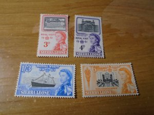 Sierra Leone  #  221-24  MNH