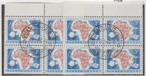 Ruanda-Urundi - Belgian East Africa Scott #151-152 Stamps - Used Set of Blocks