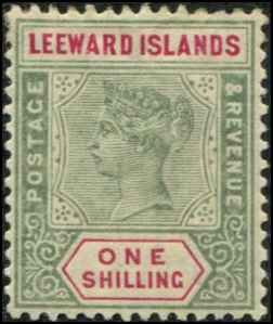 Leeward Islands SC# 7 Victoria 1shilling  MLH